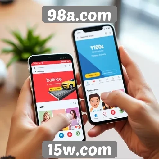 Interface e usabilidade do 98a.com em dispositivos móveis